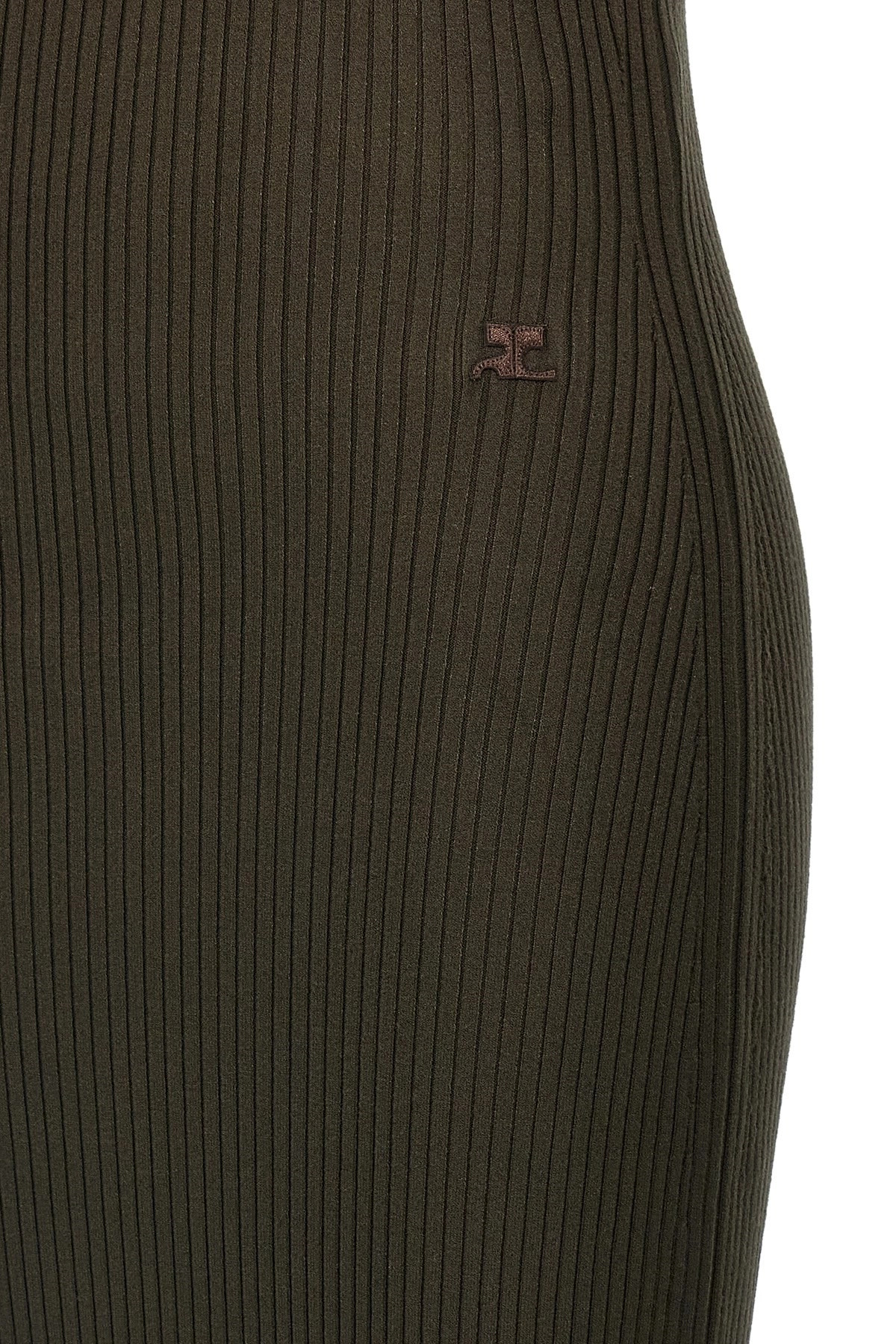 'Twist Rib Knit Long' dress - 5