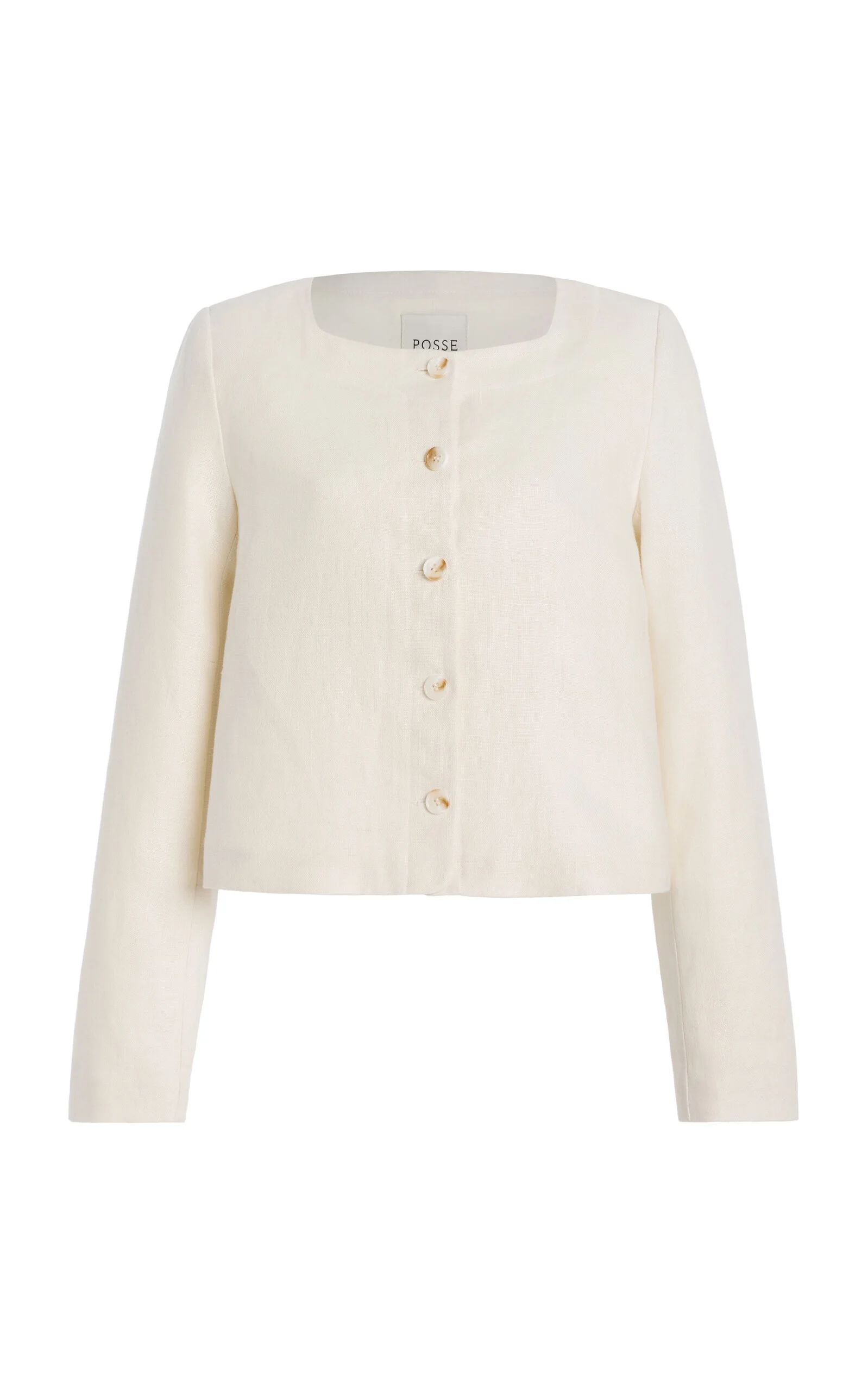 Emma Linen Jacket white - 1