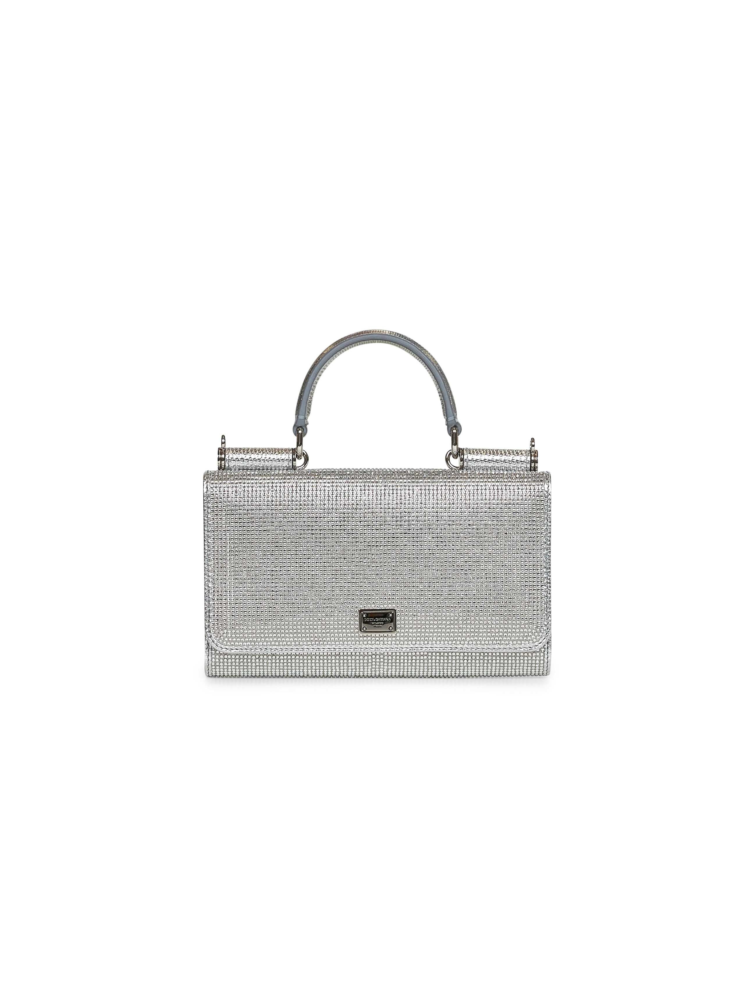 Silver Phone bag with shoulder strap - 1