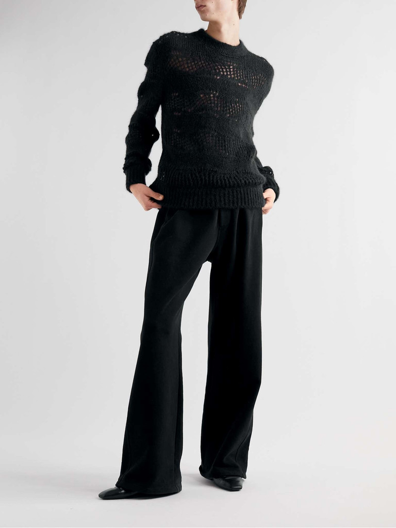 SAINT LAURENT Open-Knit Mohair-Blend Sweater outlook