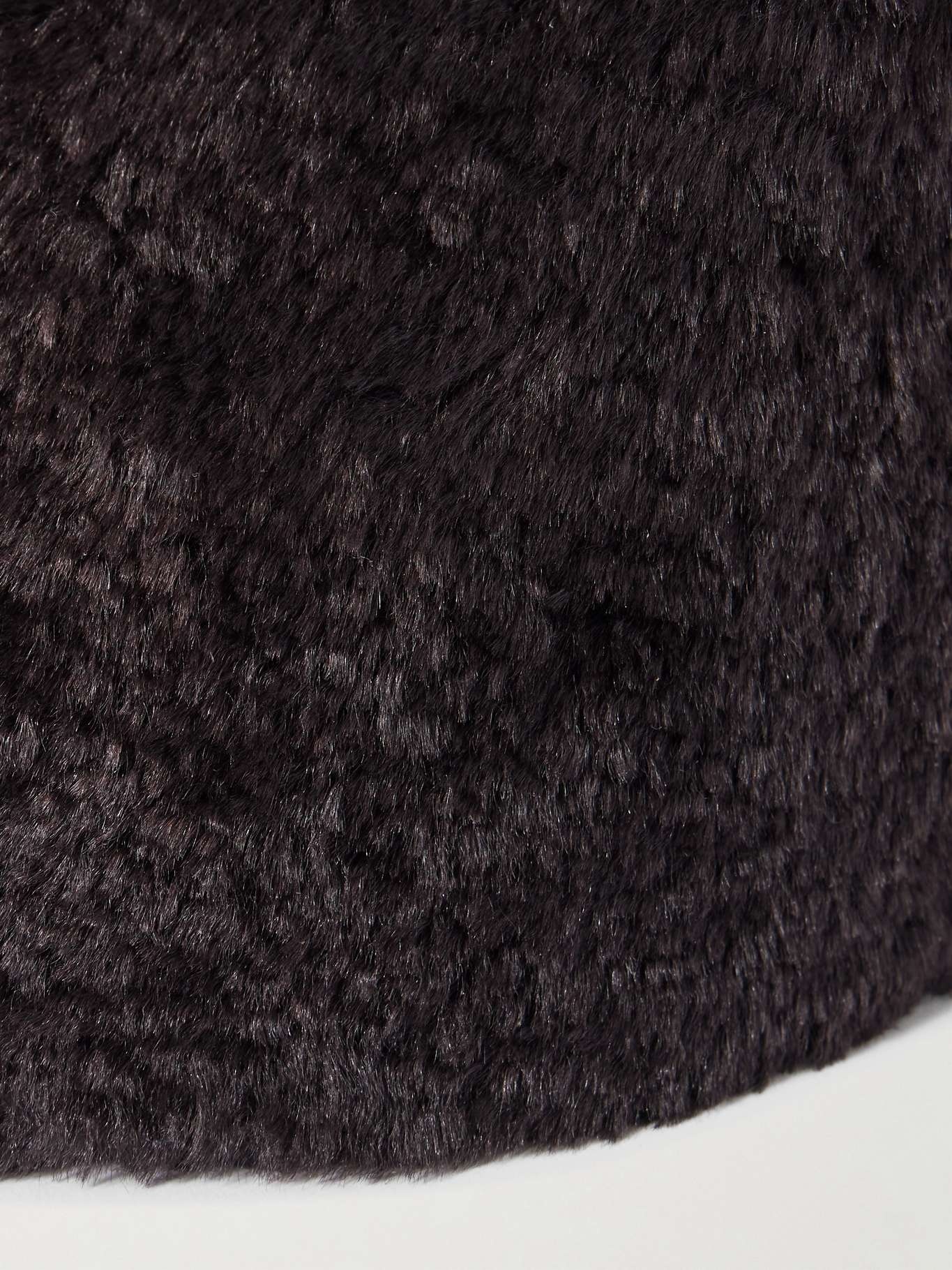 Shearling pillbox hat - 3