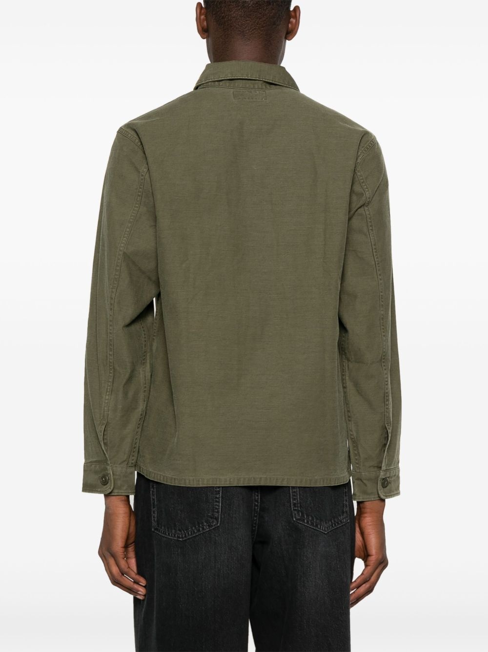 slub-texture cotton shirt - 4