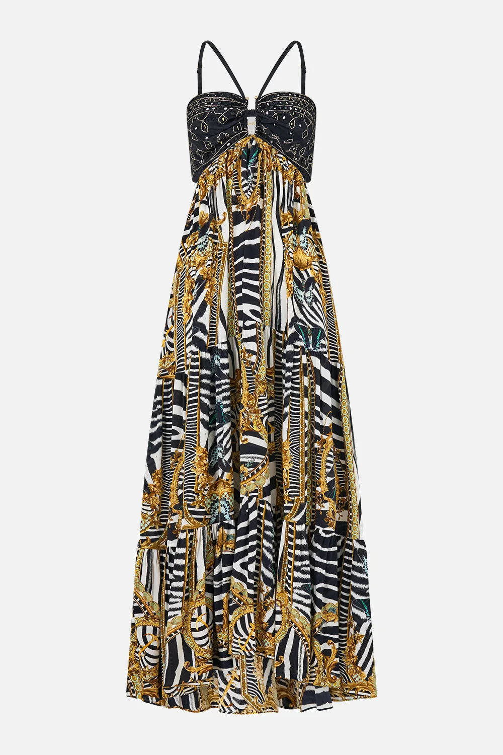 GATHERED CUT OUT DRESS ZIG ZAG ZOO - 1
