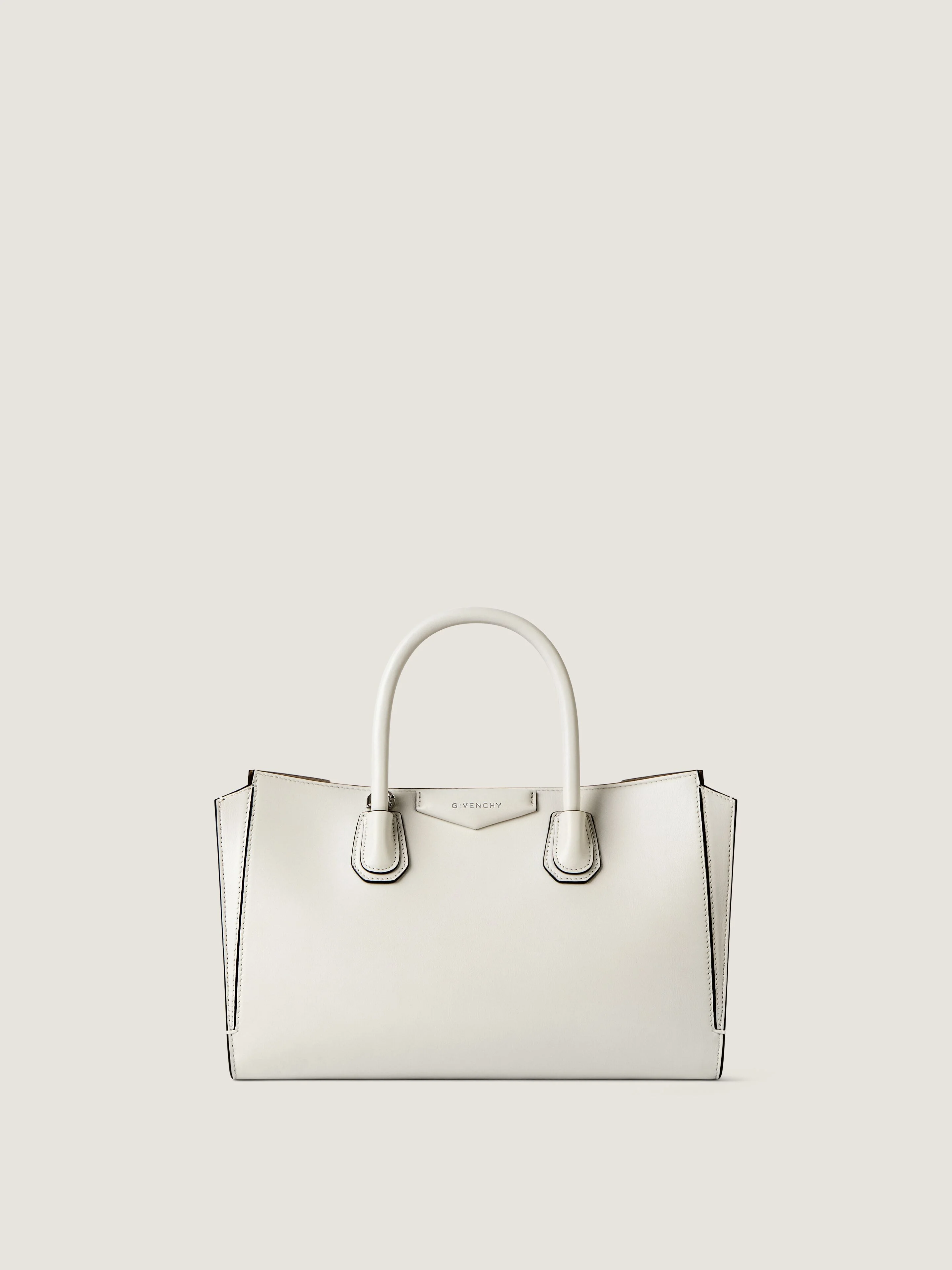 SMALL ANTIGONA CATCHALL BAG IN SHINY GRAINED LEATHER - 1