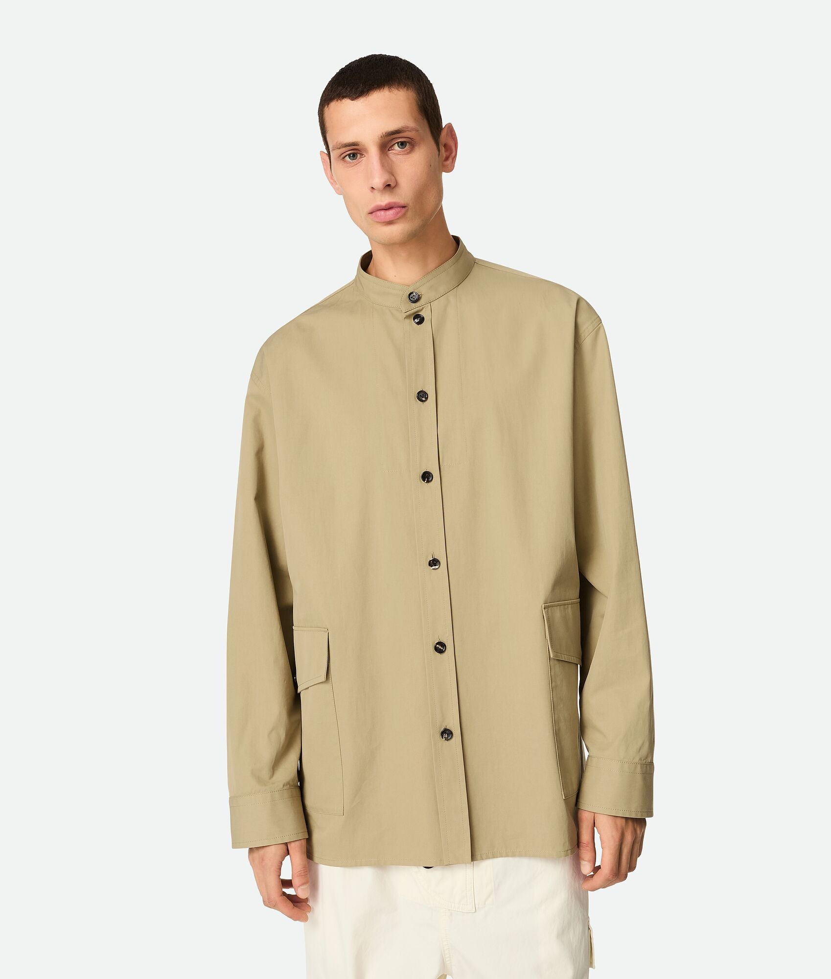 Light Cotton Twill Overshirt - 4