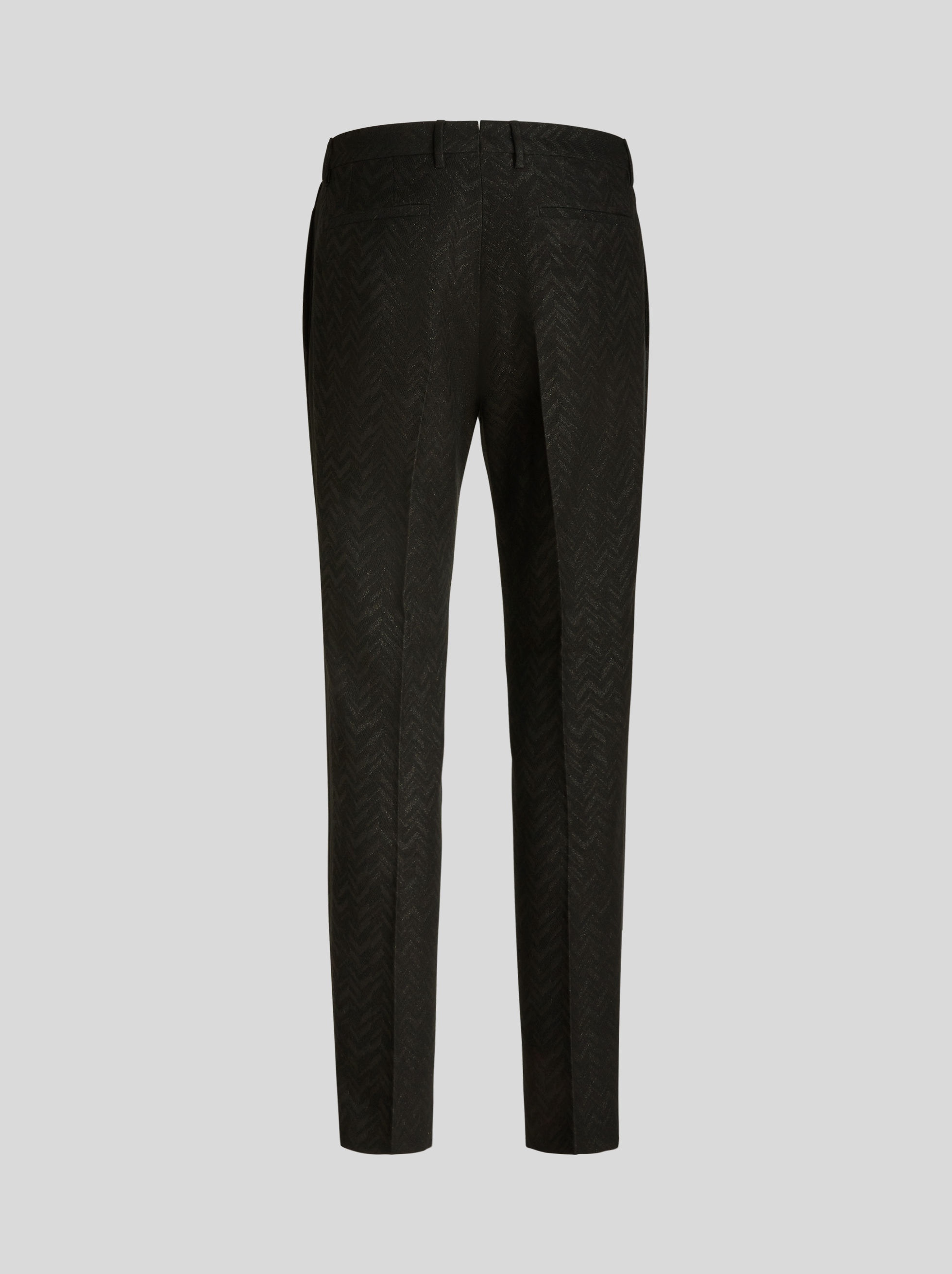 TWILL PATTERN TAILORED TROUSERS - 5
