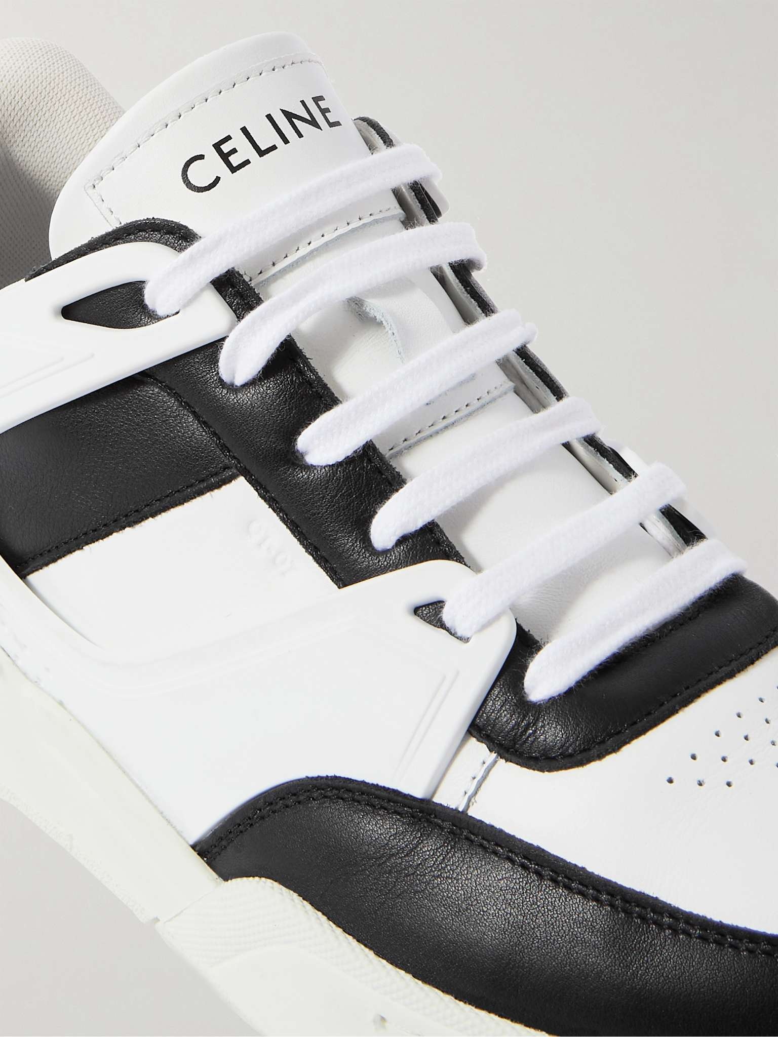 【CELINE HOMME】CT-07 ラバートリミングレザースニーカー 白 CELINE HOMME】CT-07 ラバートリミングレザースニーカー 白