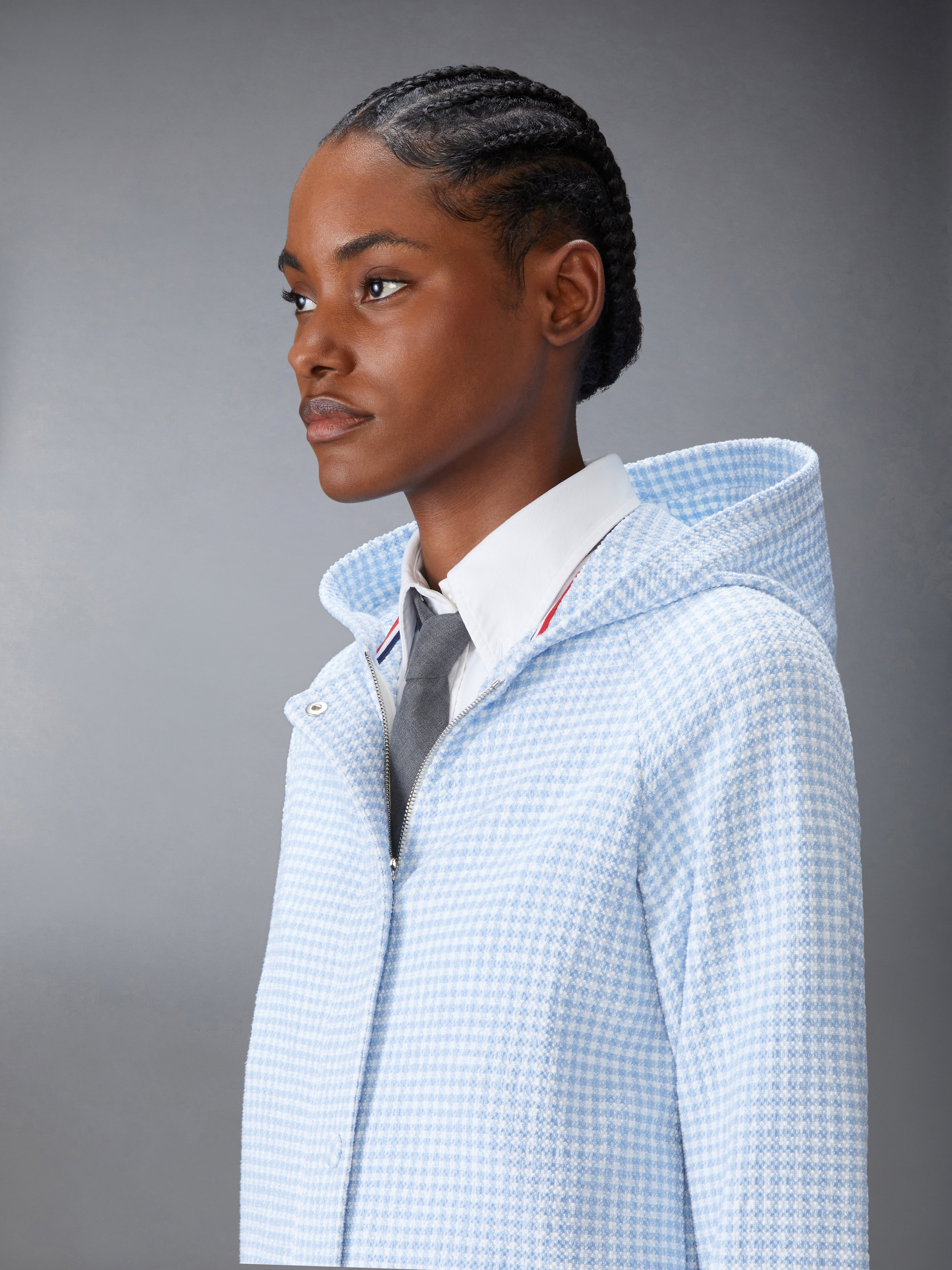 GINGHAM COTTON TWEED JACKET - 7