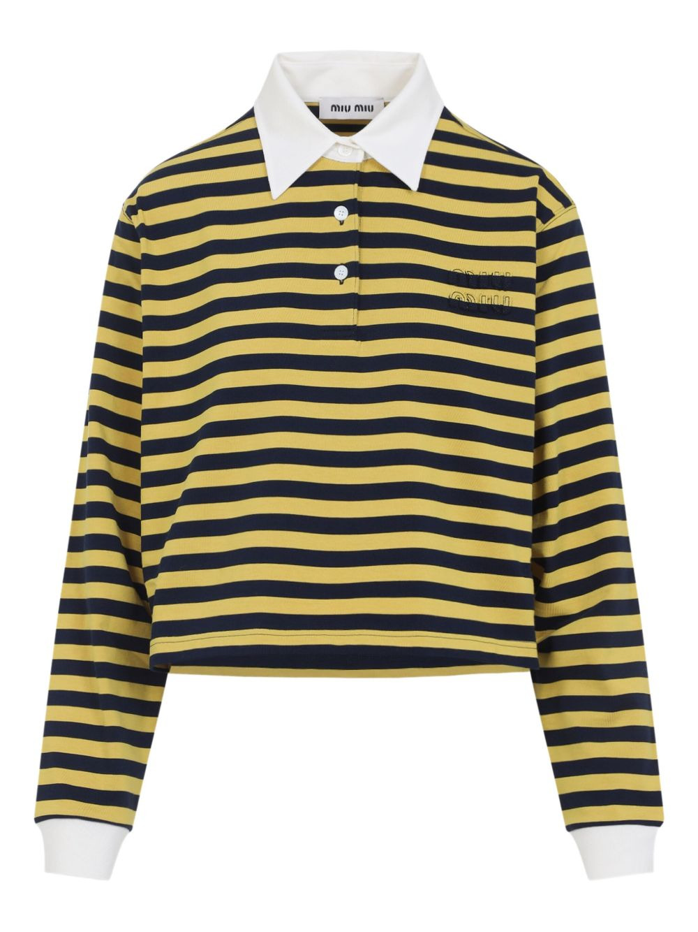 striped polo shirt - 1