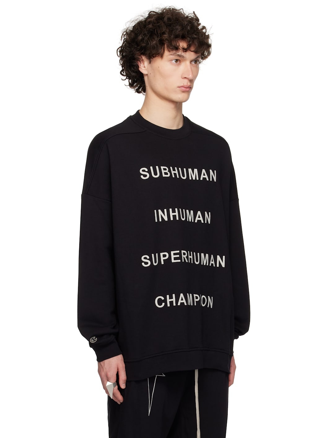 Black Champion Edition Jumbo Sweatshirt - 2