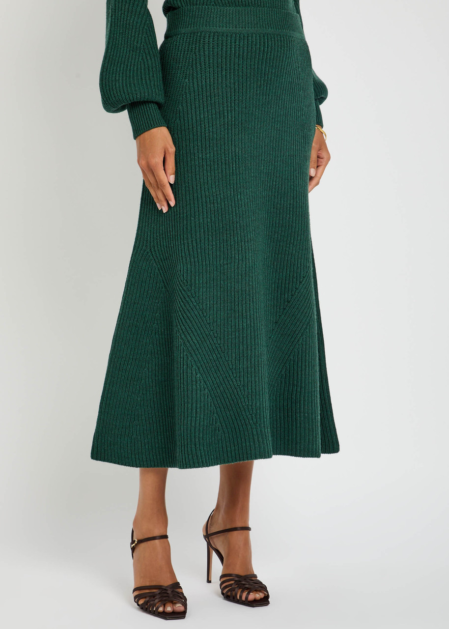 Zimmermann Hypnotic Rib Midi Skirt - 2