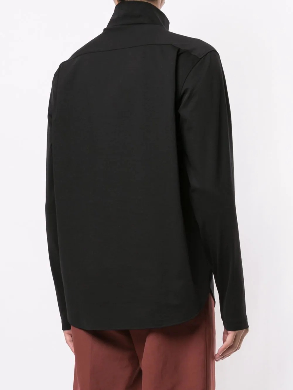 high neck long-sleeved shirt - 4