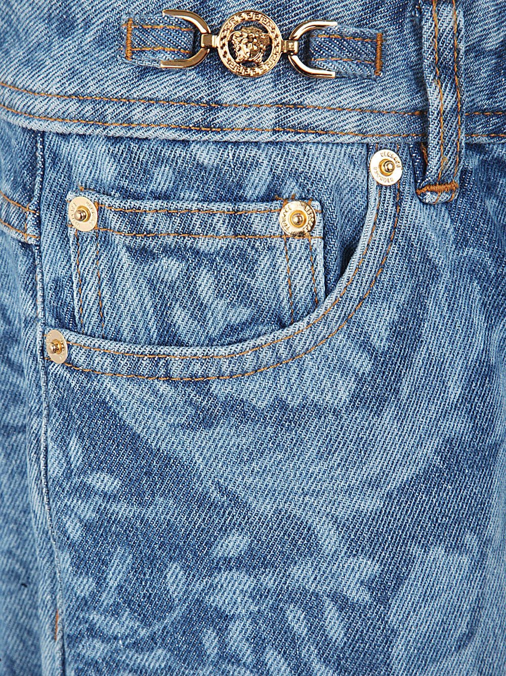 PANT DENIM LASER STONE WASH BAROQUE SERIES DENIM FABRIC WITH SPECIAL TREATMENT - 3