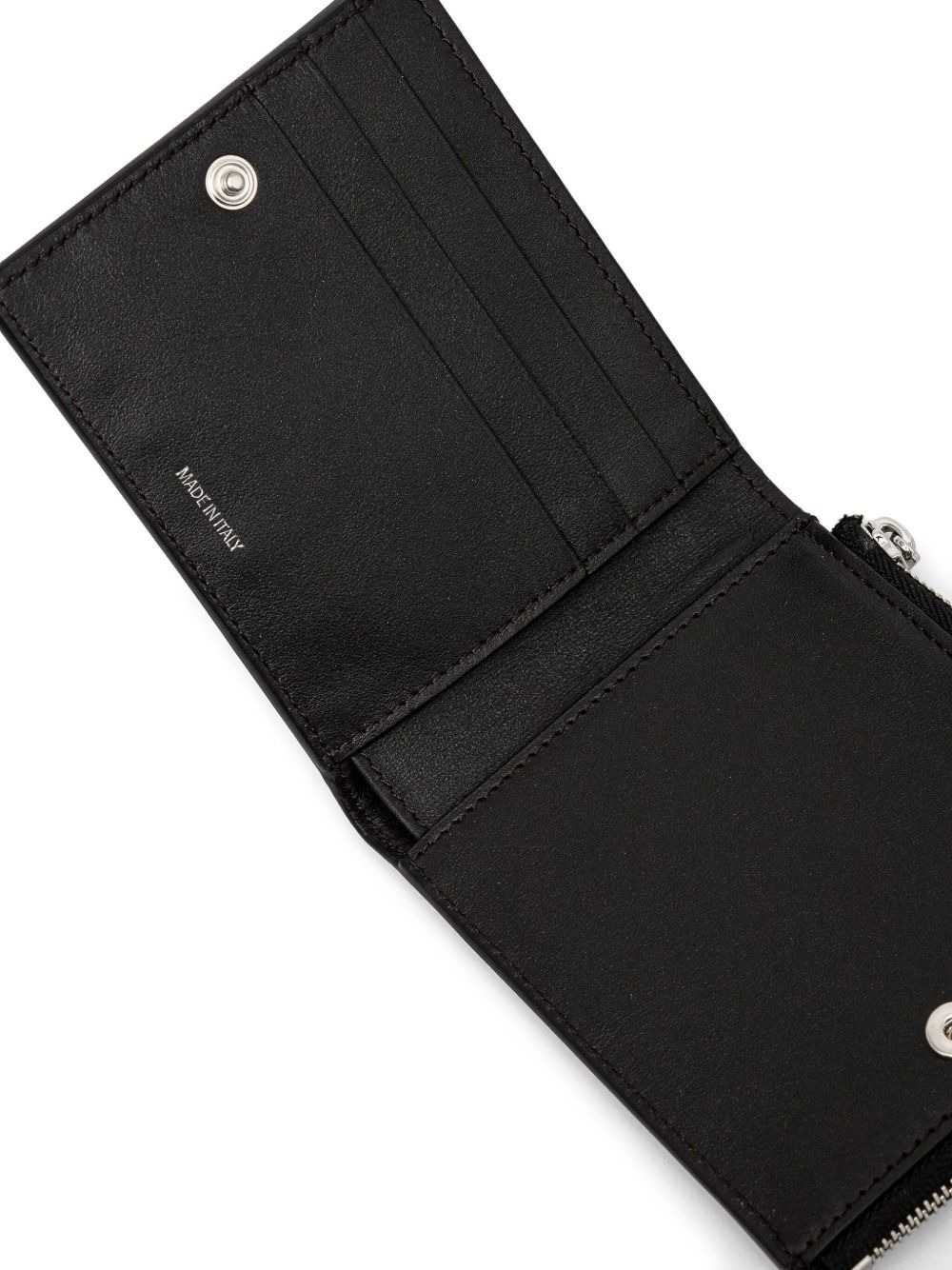 logo-print zip wallet - 3