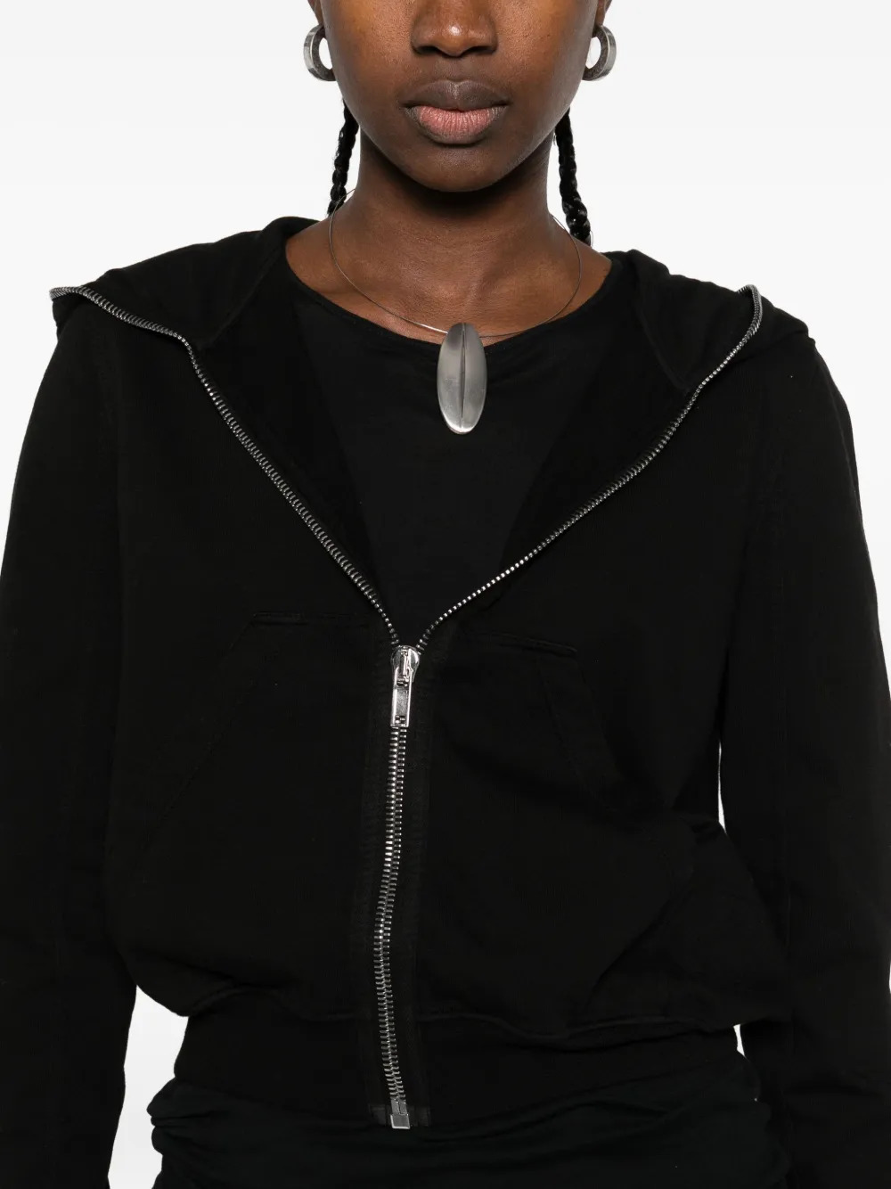 RICK OWENS DRKSHDW - Women Small Gimp Hoodie - 4