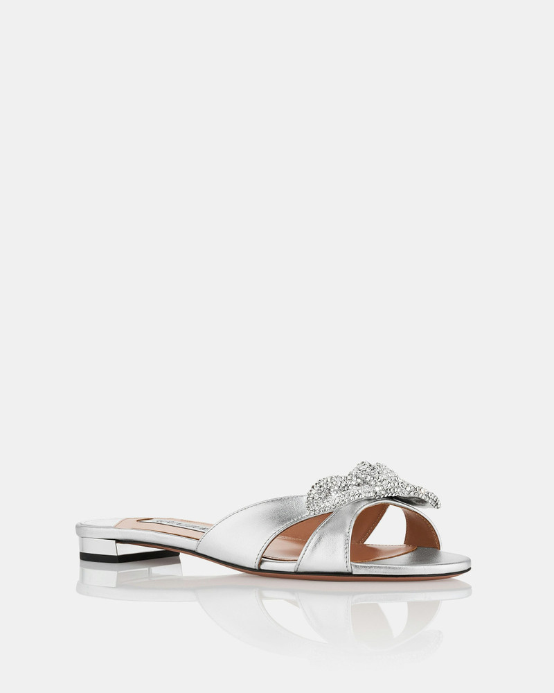 AQUAZZURA Very Bow Tie Crystal Slide outlook