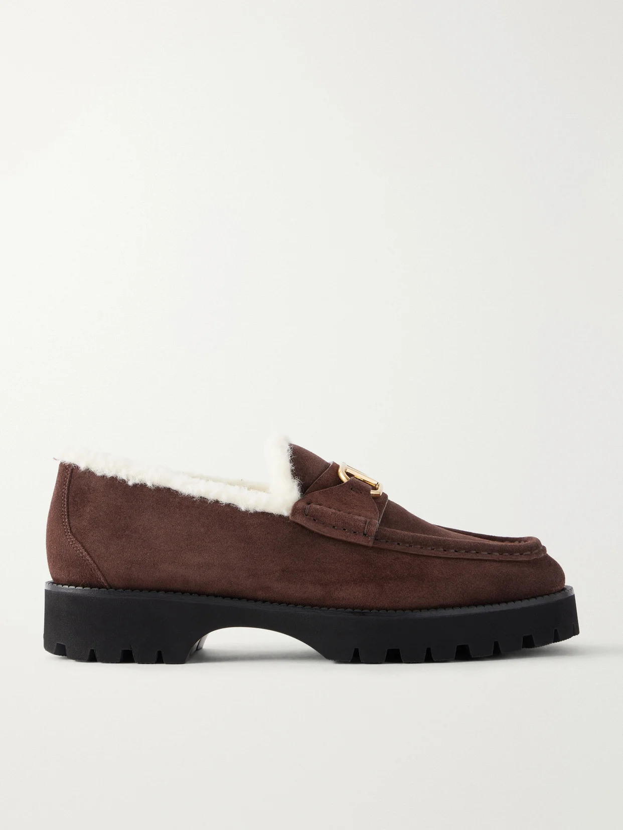 Vlogo 25 Shearling-lined Suede Loafers - 1