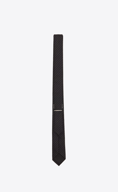 SAINT LAURENT striped tie in wool and silk jacquard outlook