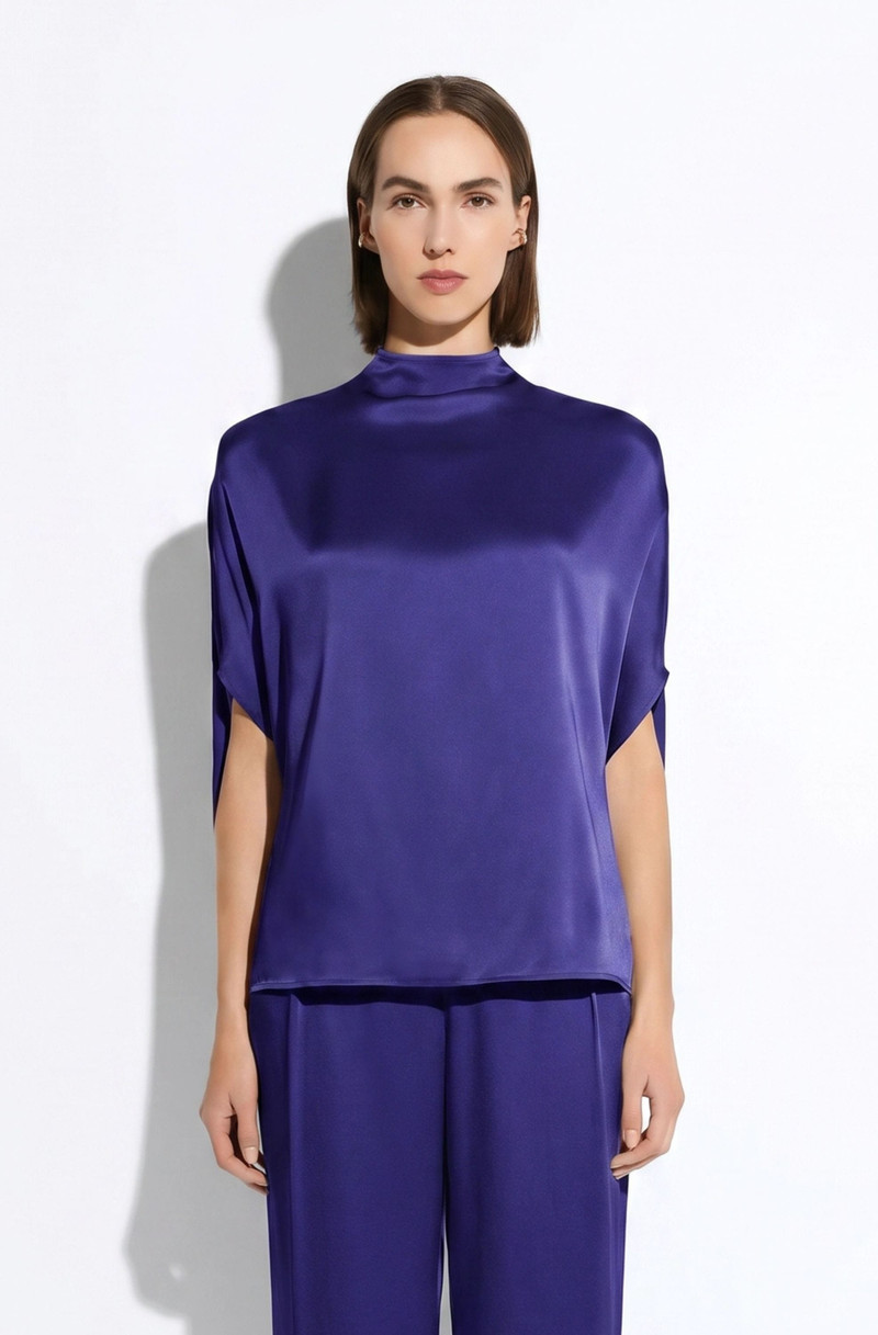 LAPOINTE Satin Cape Tee outlook