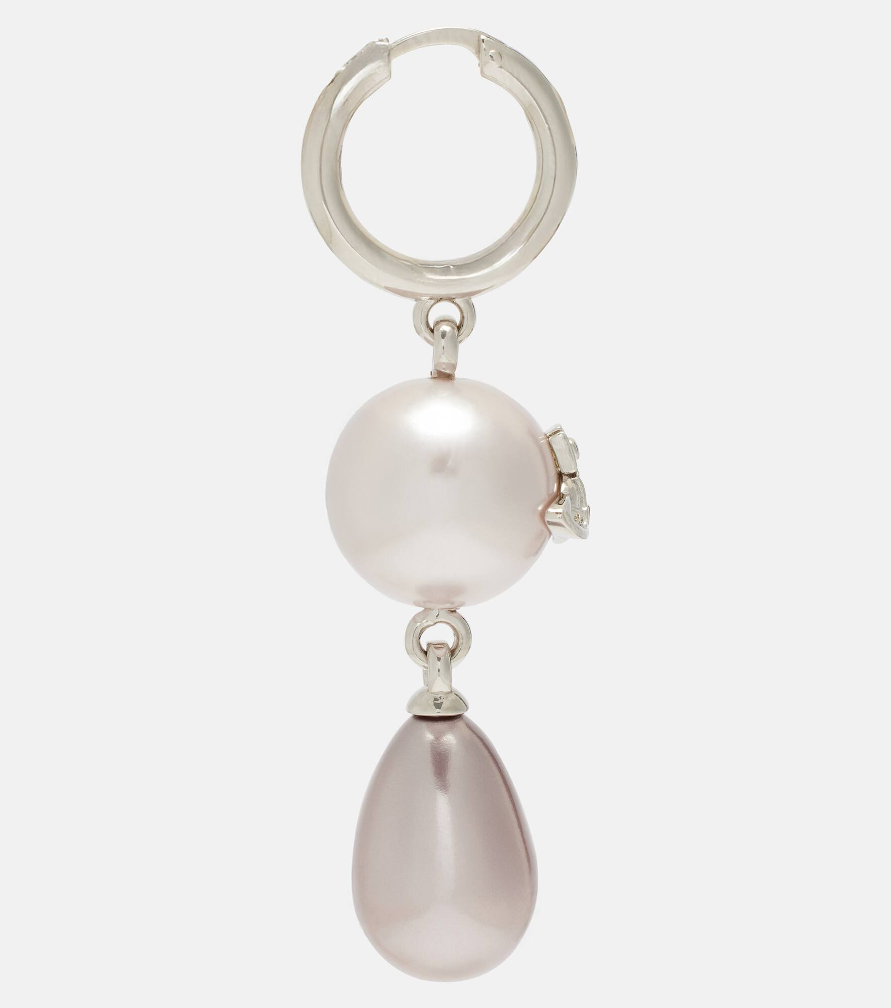 Martha Orb faux pearl drop earrings - 2