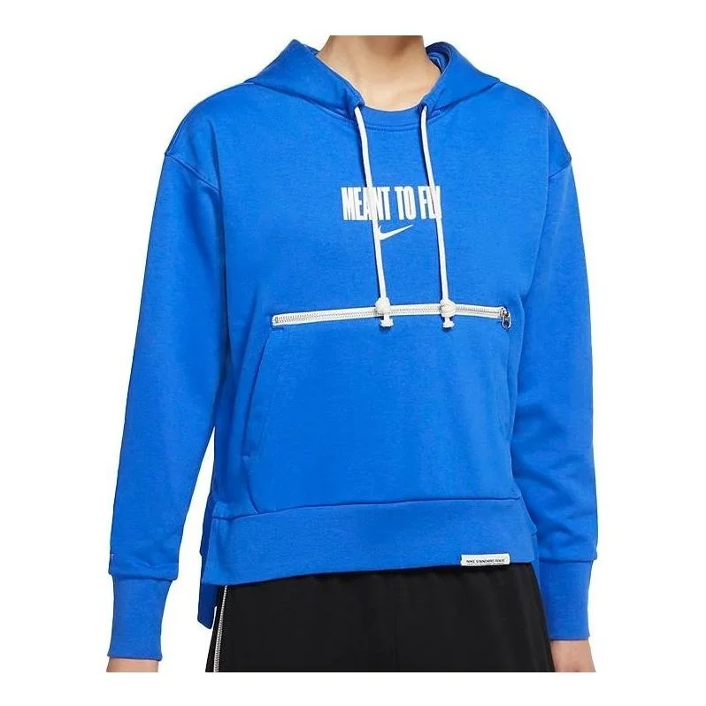 (WMNS) Nike Standard Issue Hoodie 'Navy' CZ6601-405 - 1