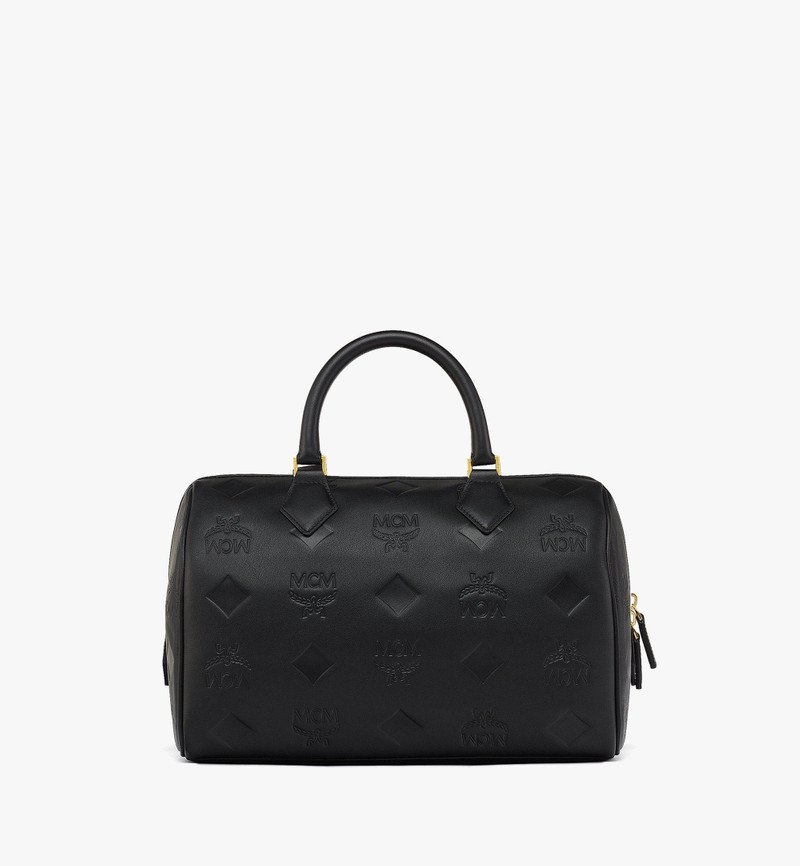 Ella Boston Bag in Maxi Monogram Leather 5