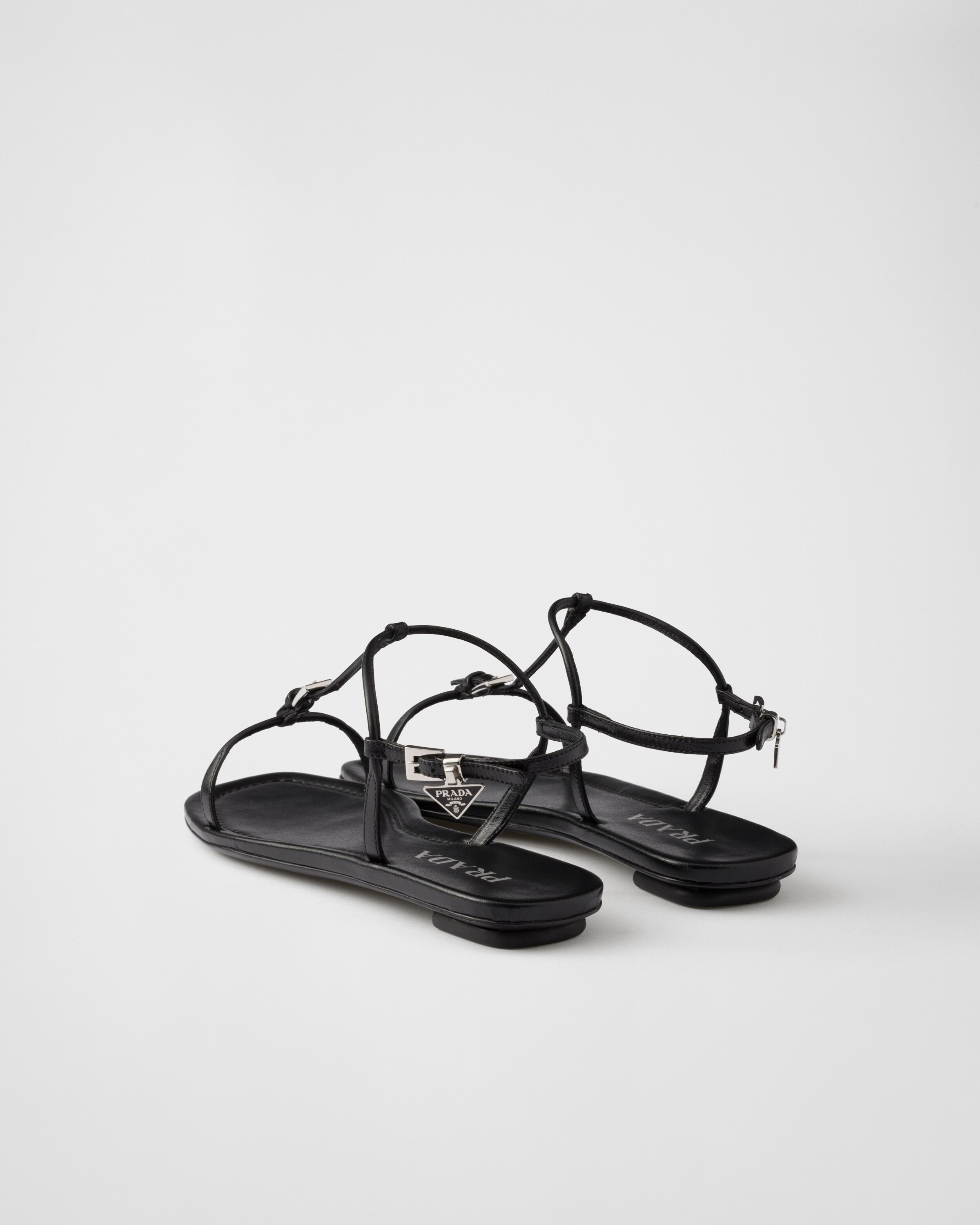 Flat leather sandals - 4