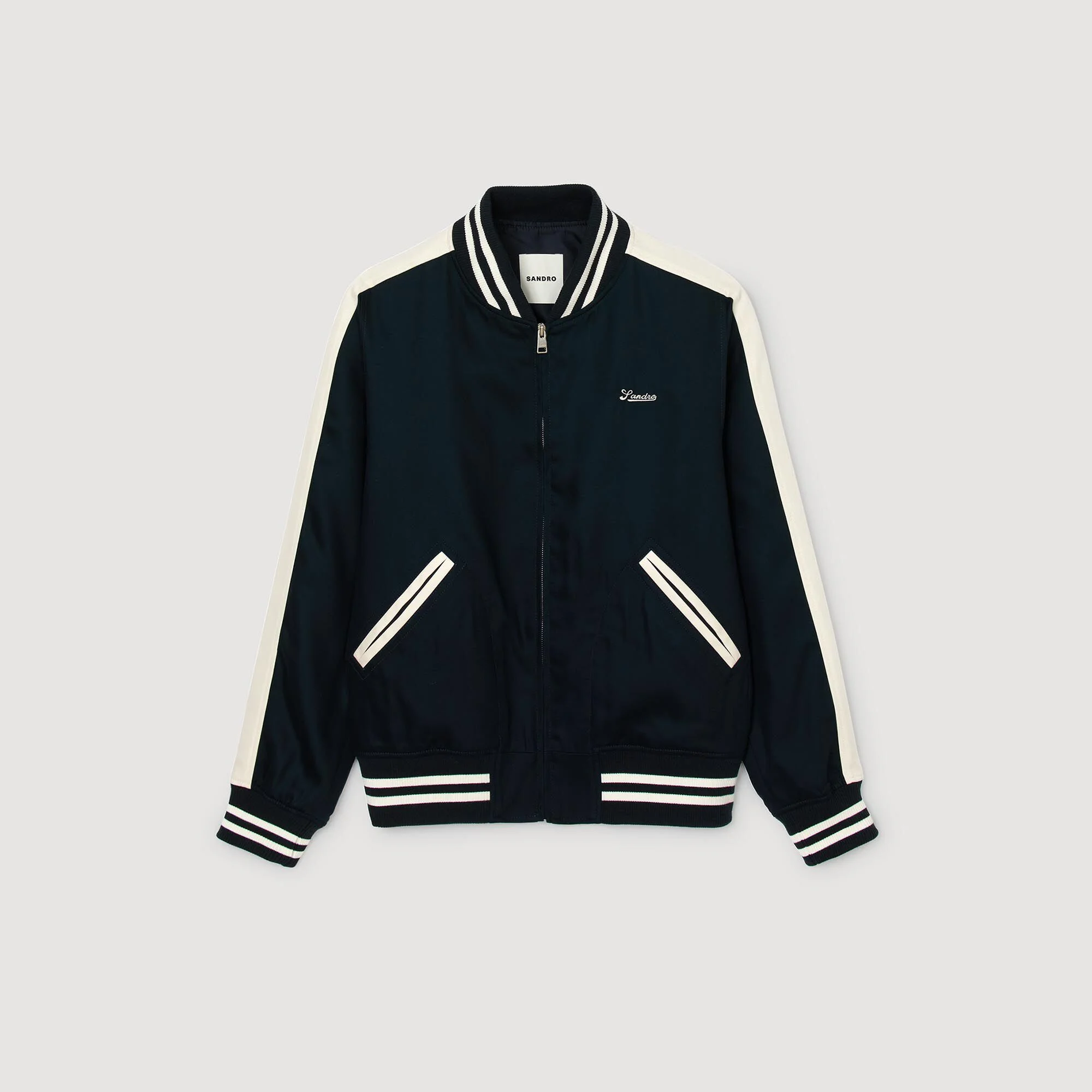 ZIP-UP VARSITY JACKET - 1