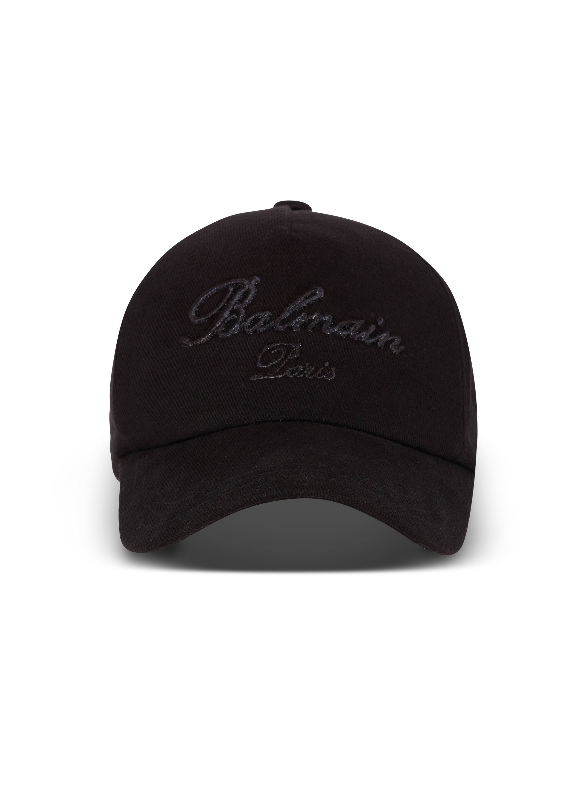 Balmain Cotton baseball cap with Balmain Signature