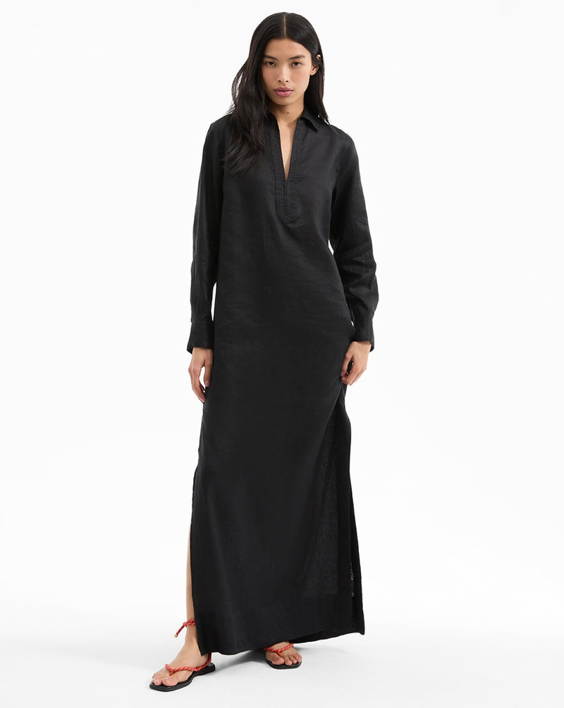 VERONICA BEARD MOORE LINEN MAXI DRESS outlook