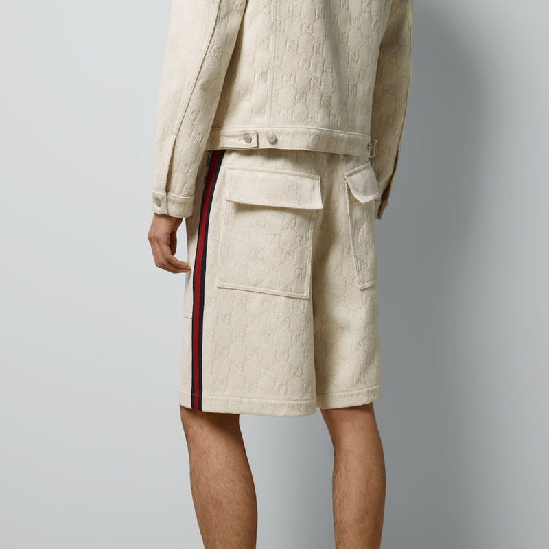 GG cotton jacquard bermuda shorts 6