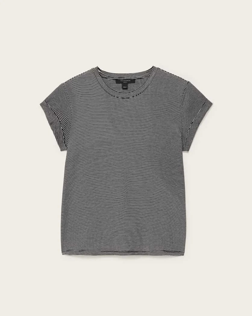 ANNA STRIPED COTTON T-SHIRT - 1