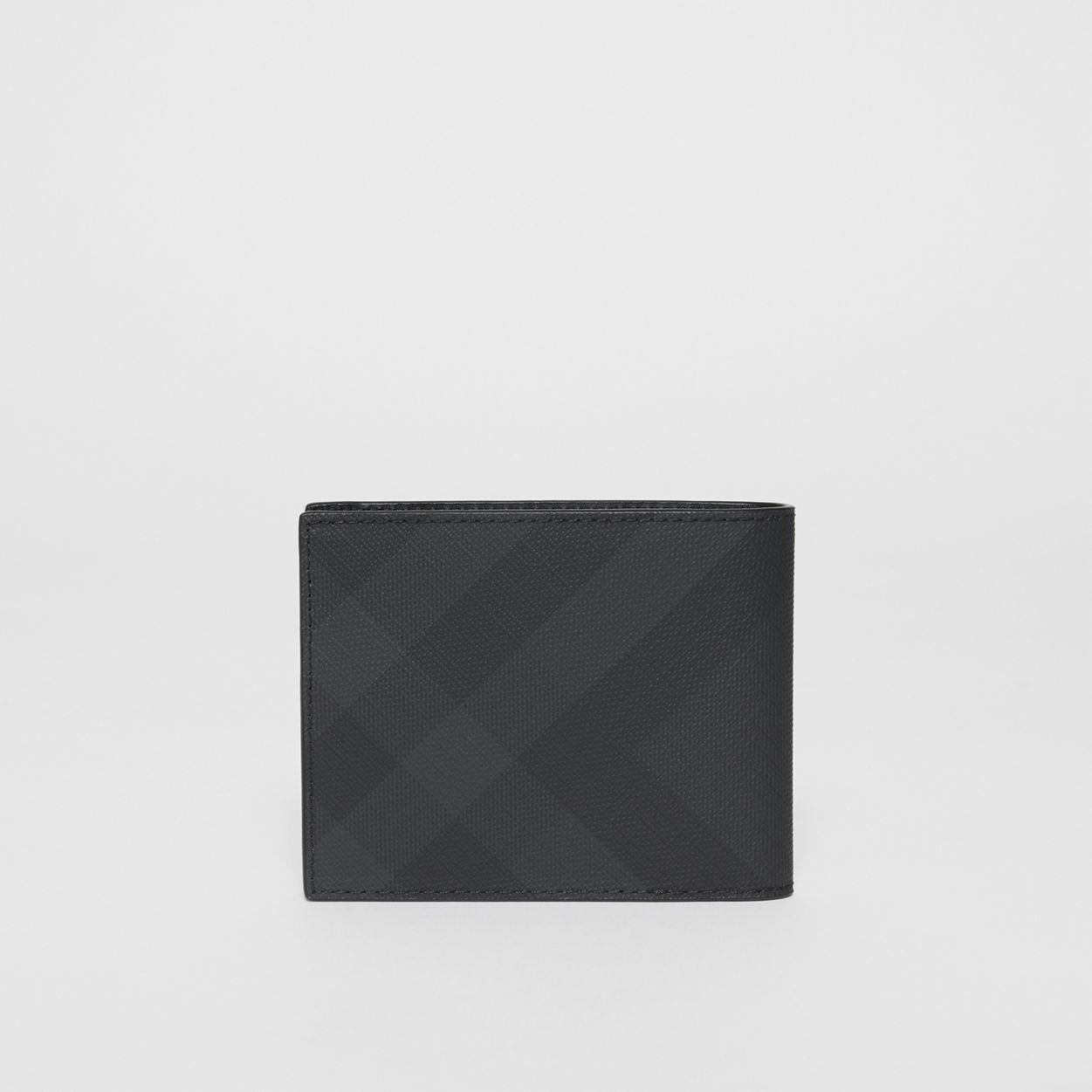 London Check and Leather Bifold Wallet - 5