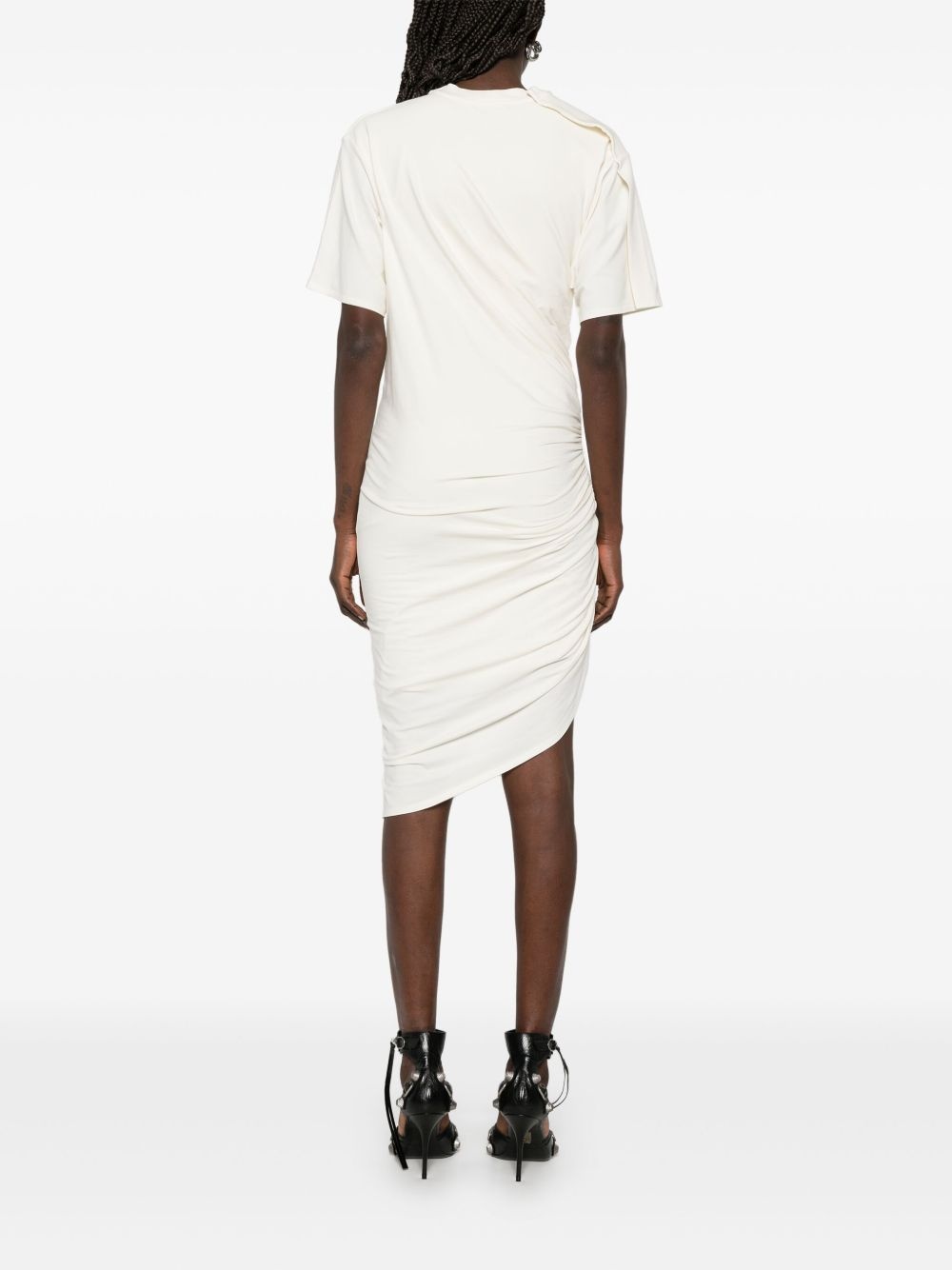piercing-detail midi dress - 4
