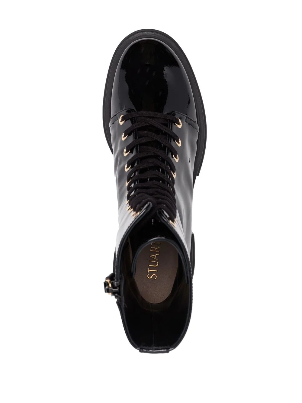 ridged lace-up boots - 4