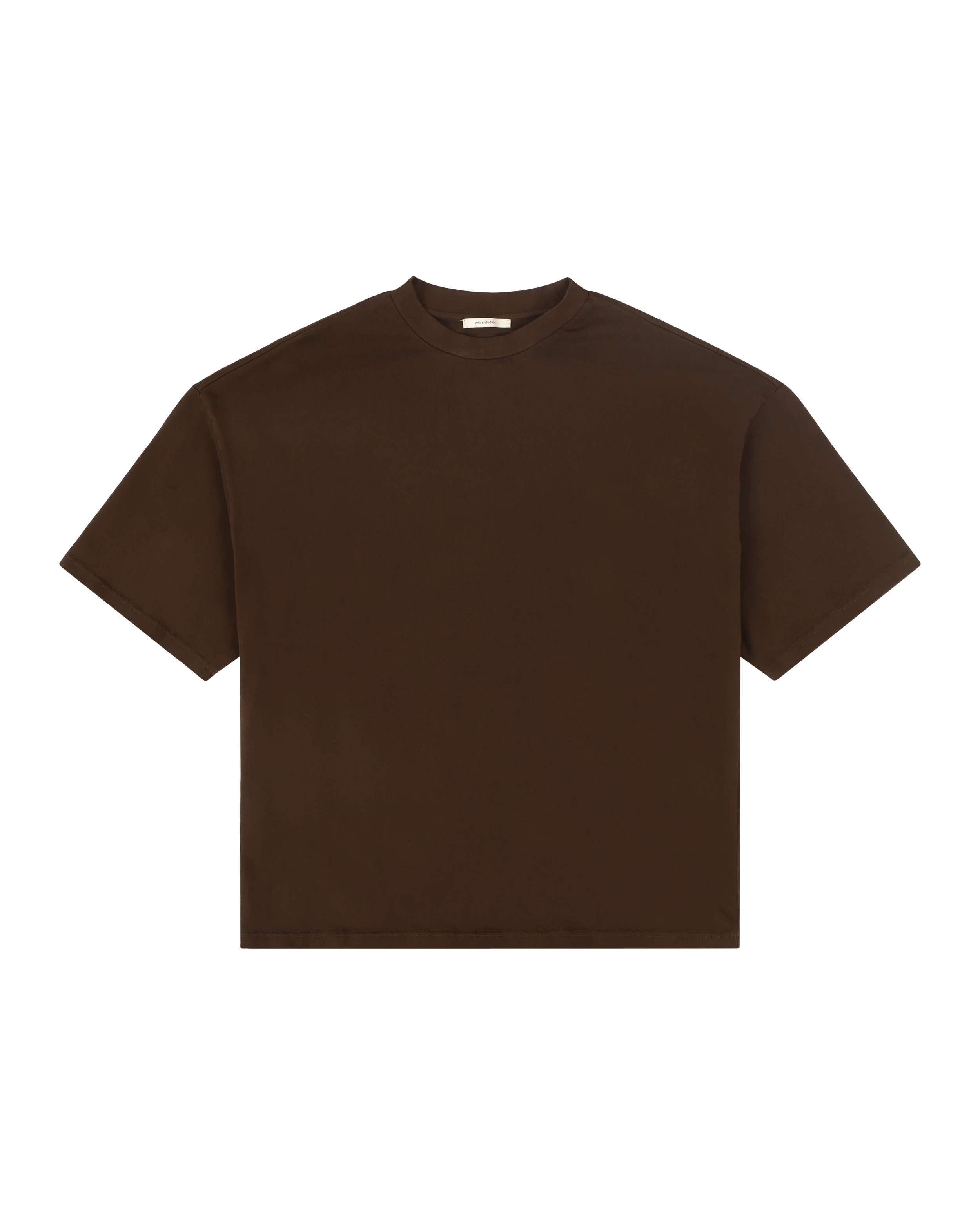 HEAVY BOXY TEE BRUNETTE - 4