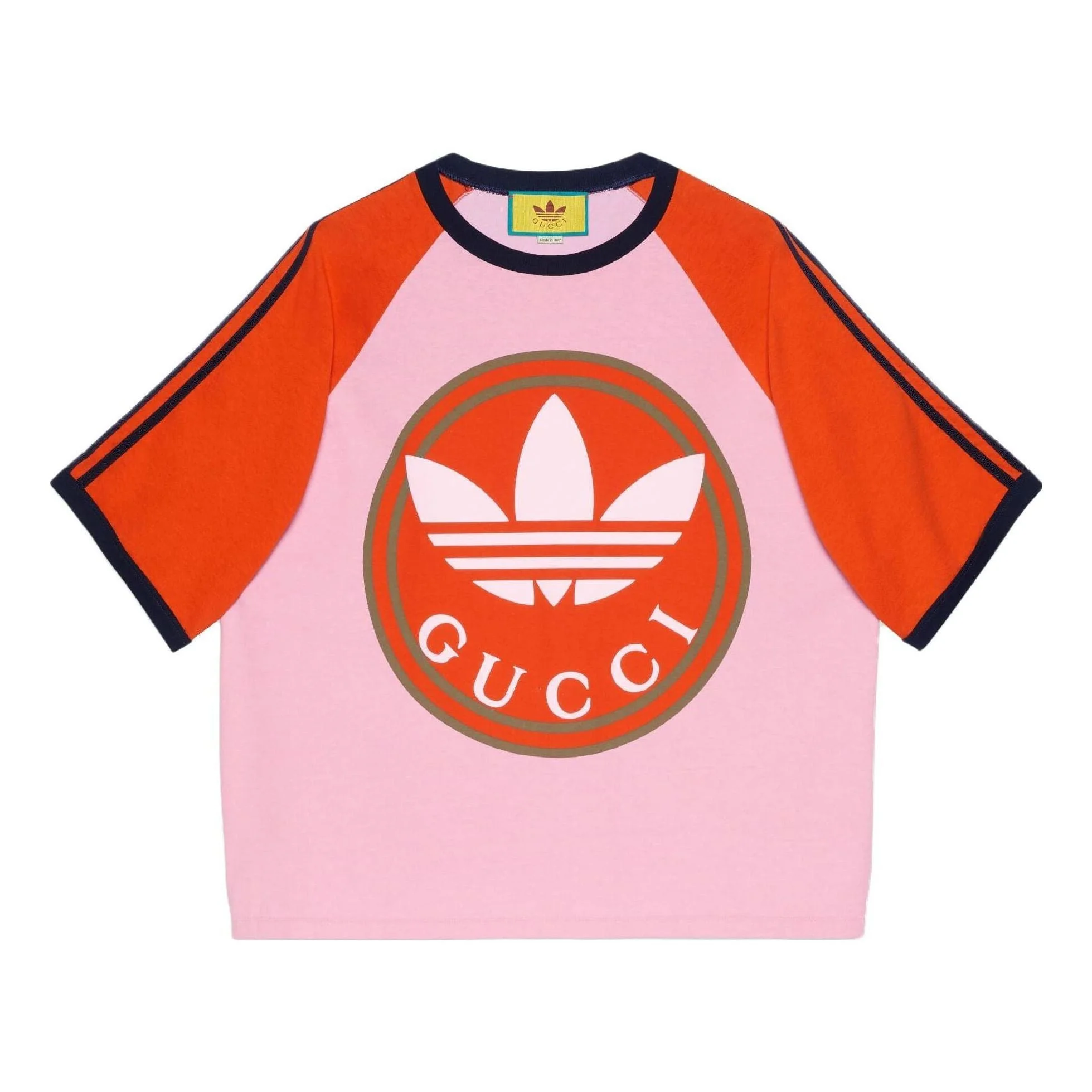 Adidas X Gucci Cotton Jersey T-shirt 'Pink' 722927-XJE1E-5454 - 1