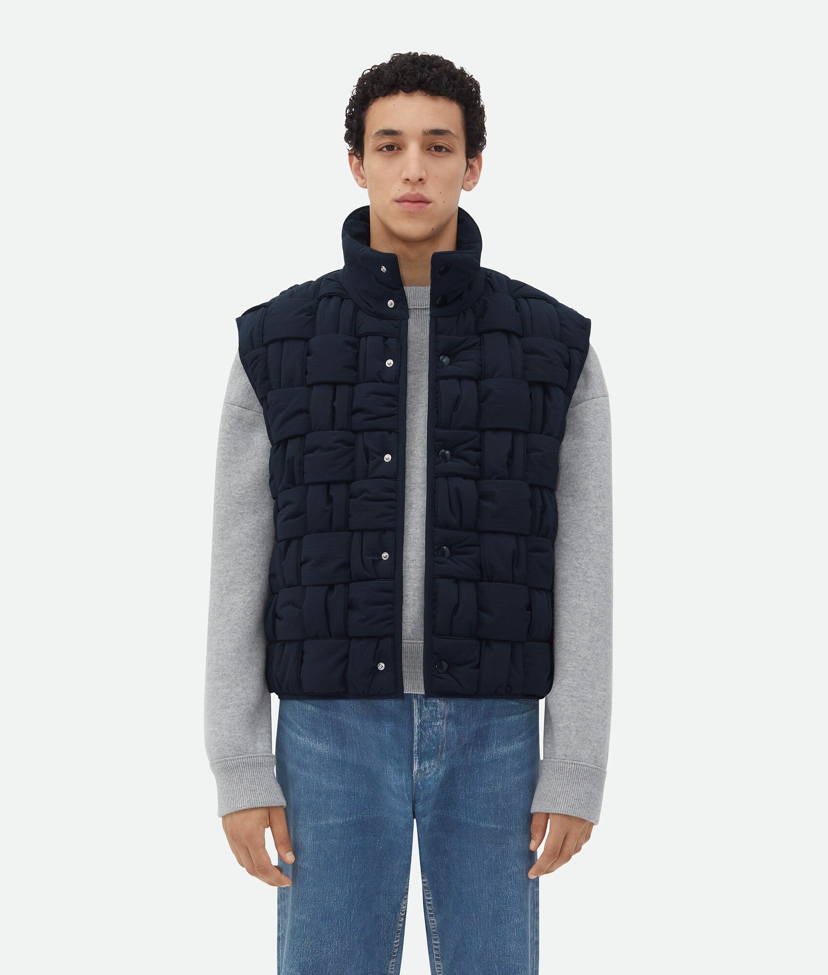 Tech Nylon Intrecciato Gilet - 1