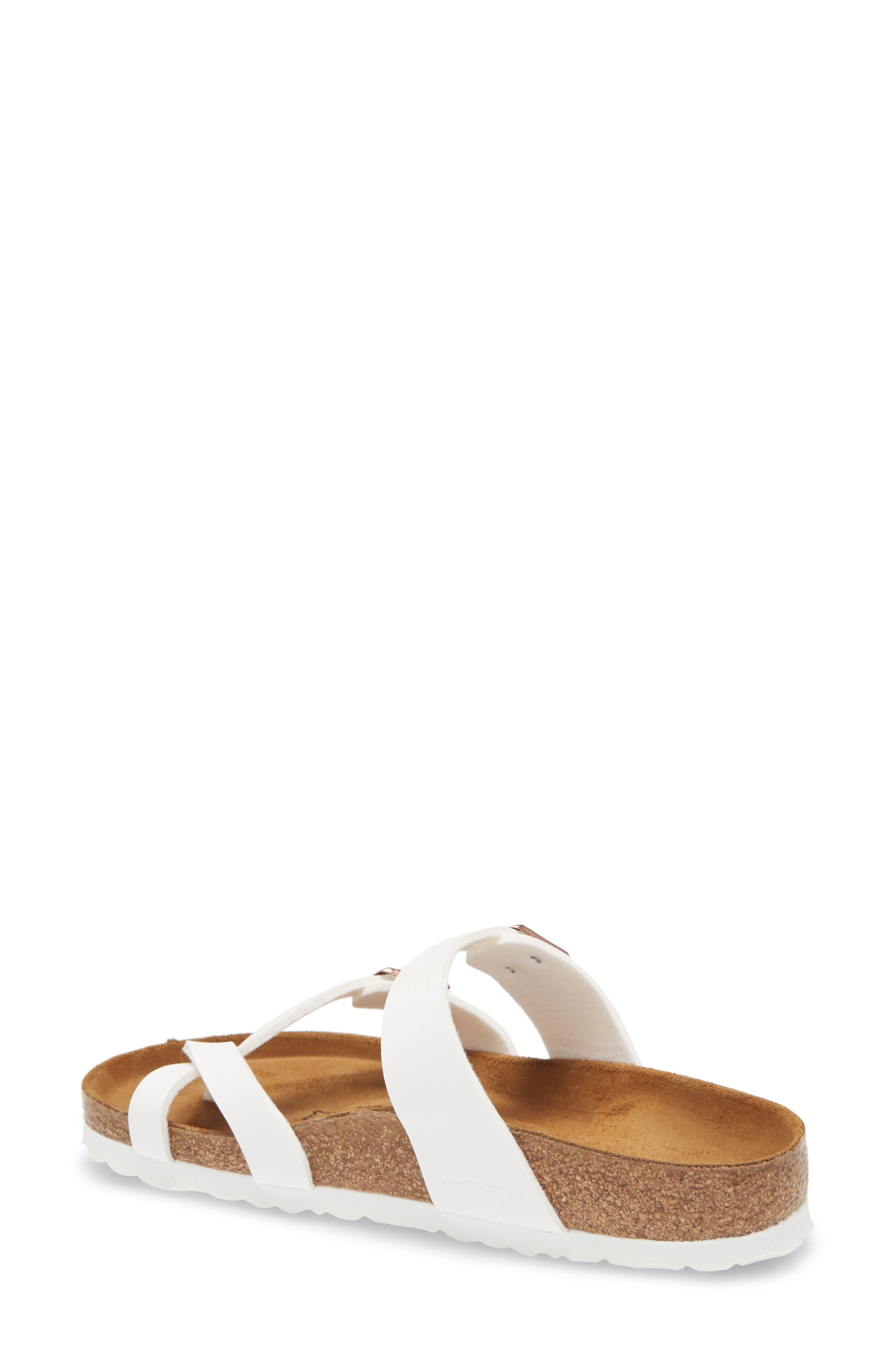 Birkenstock Mayari Birko-Flor Sandal in White/Copper at Nordstrom - 2
