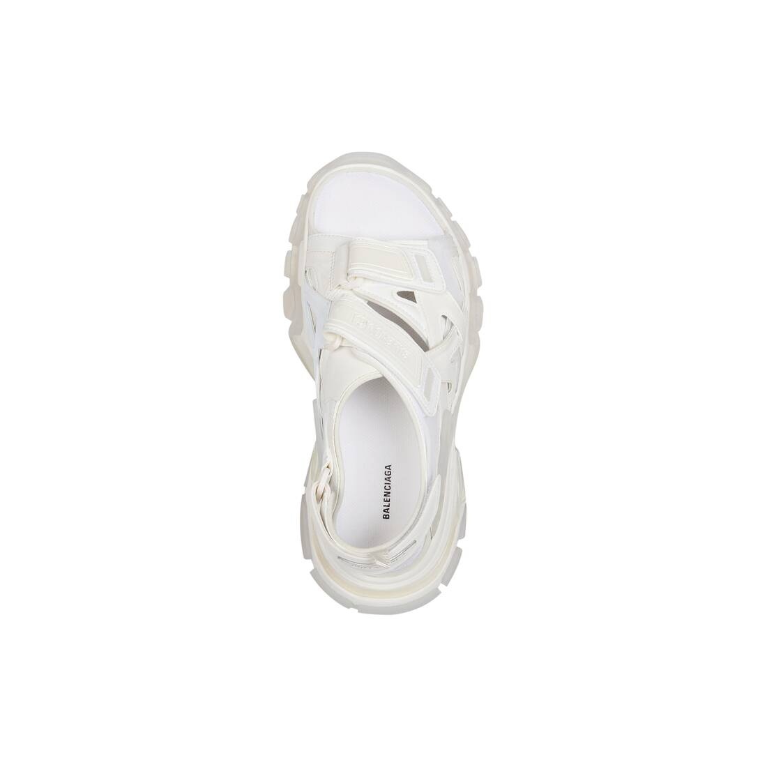 Women's Track Clear Sole Sandal in White - 5