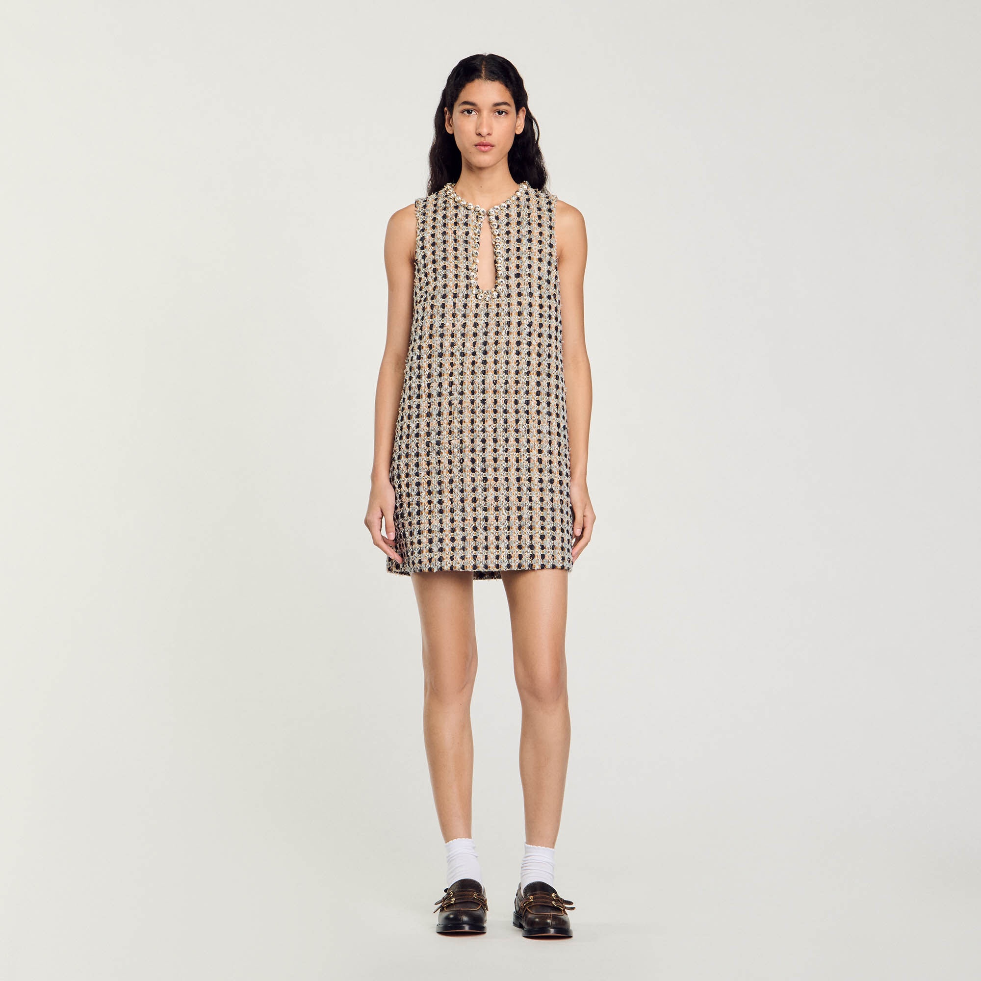 SHORT TWEED DRESS - 3