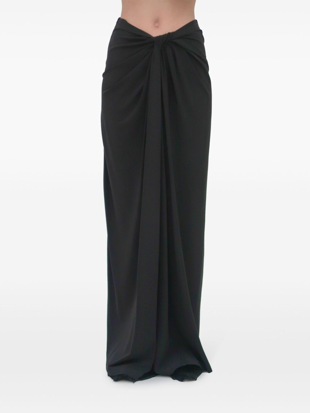 twist strapless maxi dress - 6