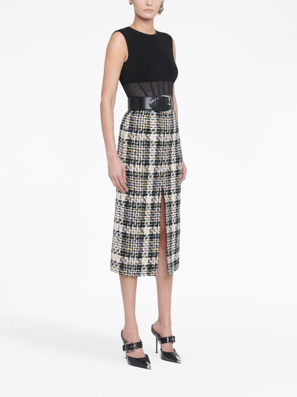 tweed pencil skirt - 3