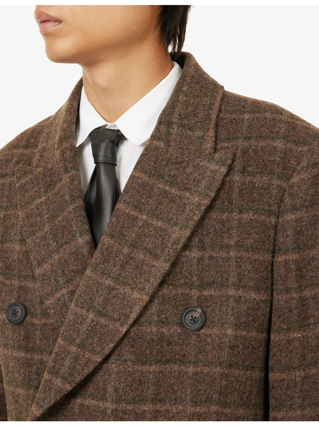 Whale Double-Breasted Wool Coat - 5