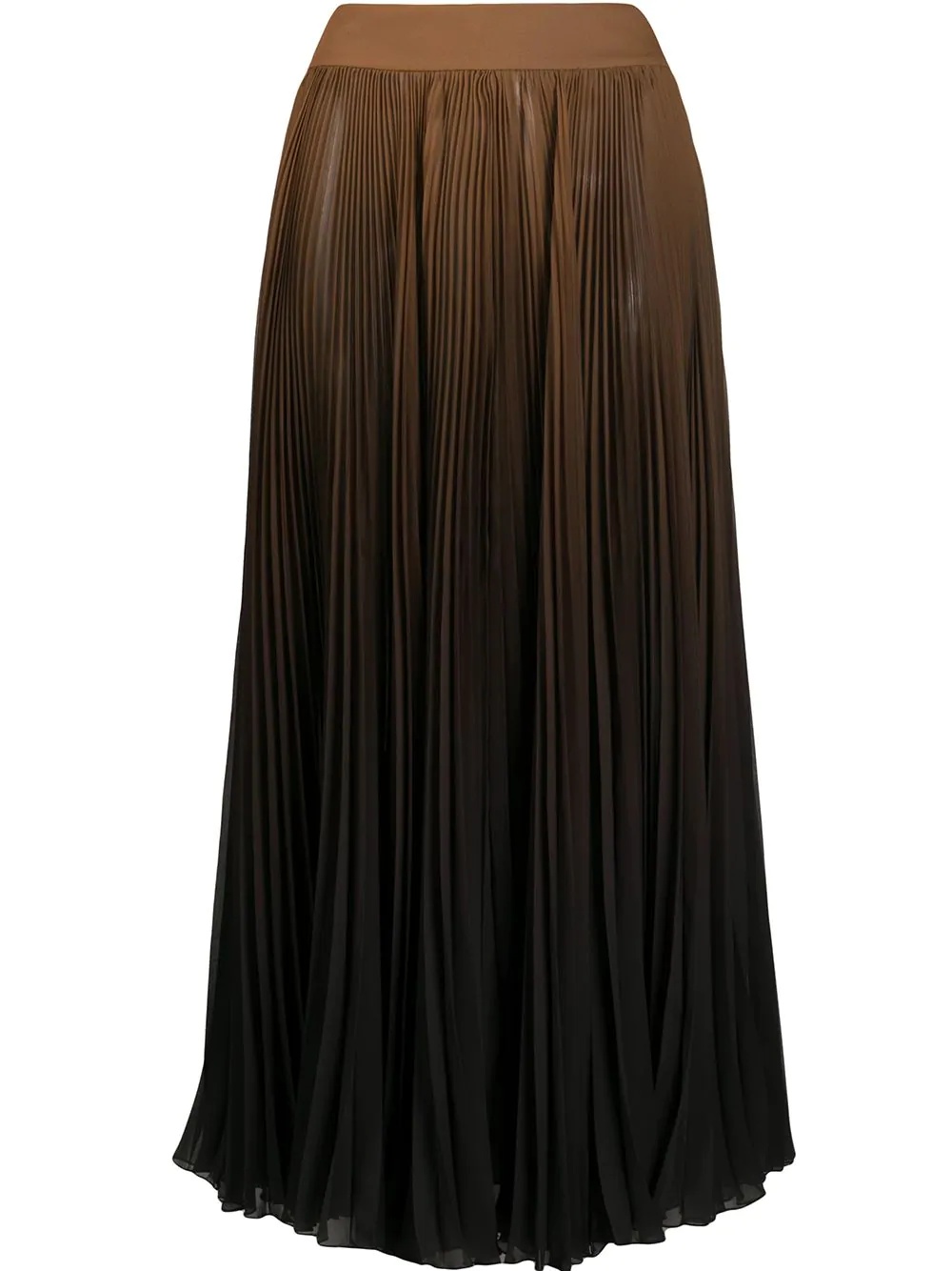 ombré pleated midi skirt - 1