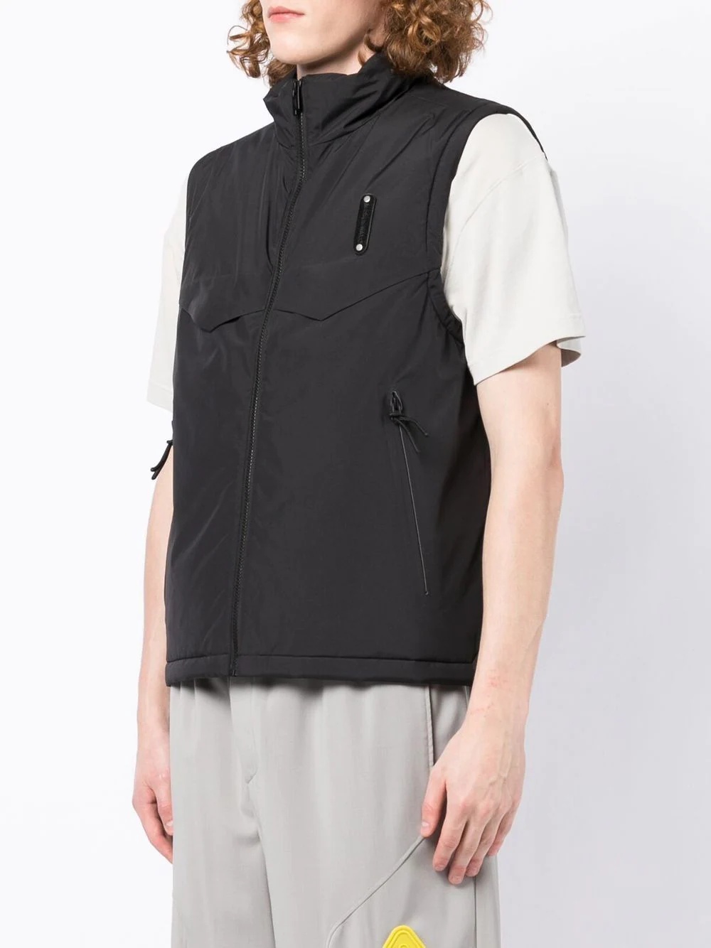 logo-trimmed gilet - 3