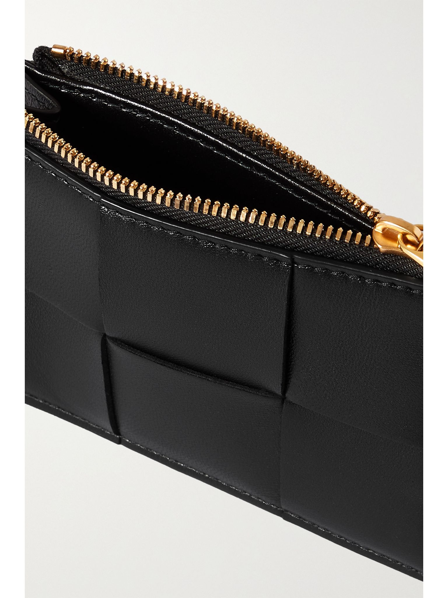 Cassette intrecciato leather cardholder Black - 5