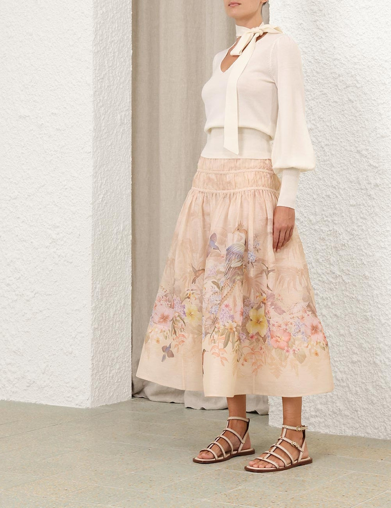 ILLUMINATE DRAWN MIDI SKIRT 8