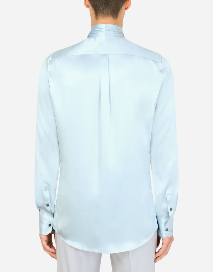 Silk satin Martini-fit tuxedo shirt - 2