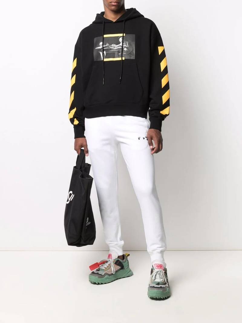 Off-White Carav Diag-stripe hoodie outlook
